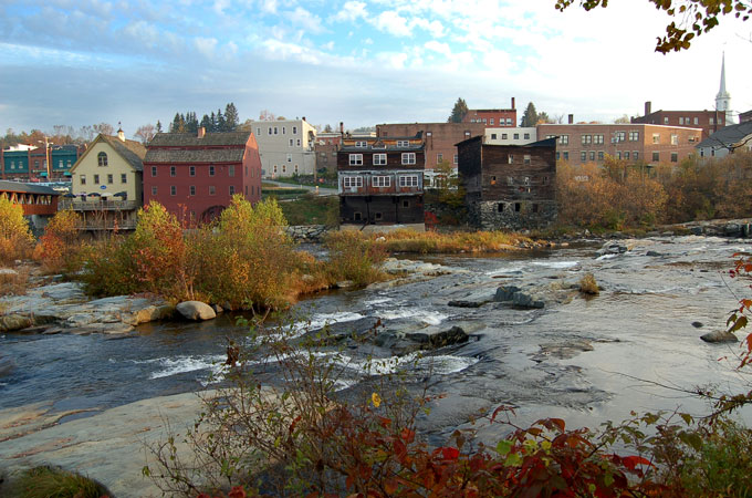 downtown littleton in fall