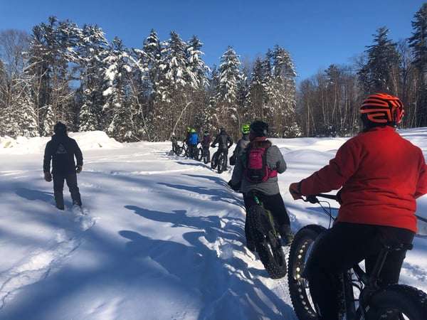 group winter fat biking